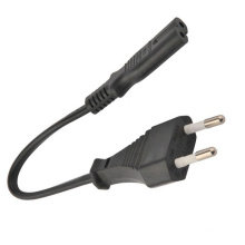 2 Pins Plug to IEC C7 EU AC Power Cord